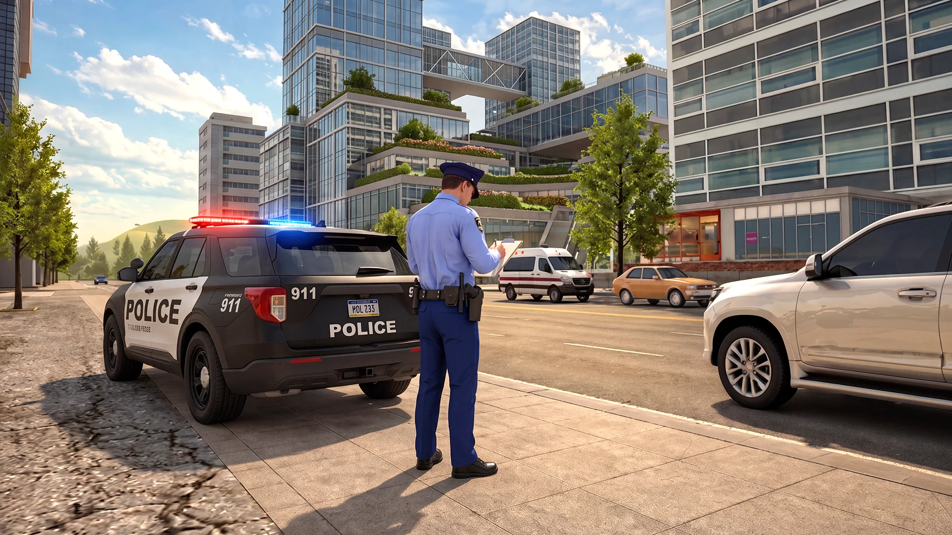 Police Games: Cop Car Chase 3D screenshot